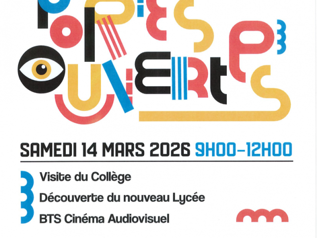 PORTES OUVERTES DE LA CITE SCOLAIRE 